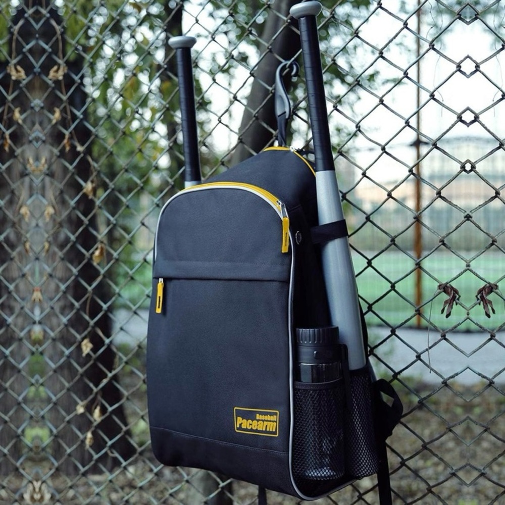 Pacearm Baseball Youth Black Backpack Sports NWT